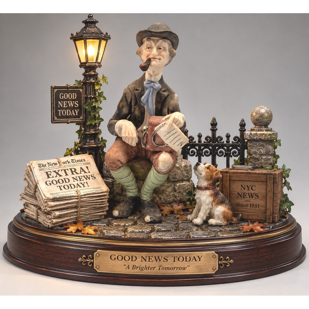 Vintage Porcelain Hobo Figurine Smoking Pipe USOLEM Document Hand Painted 7 inch